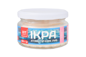 Икра атлантических рыб в белом соусе с креветкой Хіт продукт с/б 160г