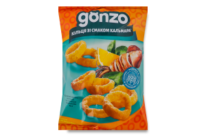 Кольца кукурузные со вкусом кальмара Gonzo м/у 40г