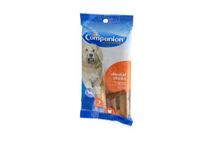 Companion Dental Sticks Medium & Large Dog Snacks - 7 CT