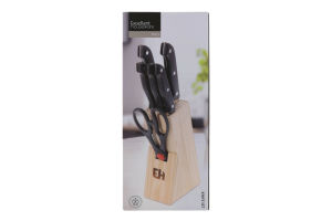 Набор ножей в деревянном блоке №404000030 Excellent Houseware 7шт