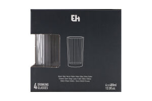 Набір склянок для напоїв скло 400мл №YE5000700 Excellent Houseware 4шт