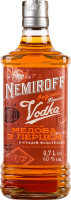 Настойка 0.7л 40% Украинская медовая с перцем Nemiroff бут