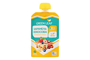 Карамель кокосовая со сладкой стевией Green Leaf д/п 90г