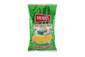 Herr's Ripples Potato Chips Sour Cream & Onion