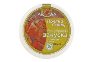 Закуска бутербродная со вкусом курицы Поляна Смаку ст 180г