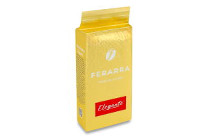 Кофе натуральный жареный молотый Elegante Ferarra в/у 250г