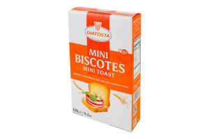 Тосты пшеничные Minigrill Diatosta к/у 120г