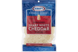 Kraft Sharp White Cheddar Cheese Shredded