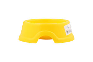 Миска д/котів та собак №0 120мл жовта Природа