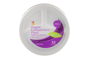 Ahold Elegant Compartment Plates Premium Strength 10.3 IN - 32 CT
