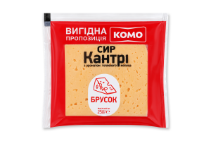Сир 50% напівтвердий Кантрі з ароматом топленого молока м/у 250г