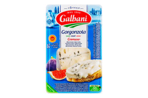 Сыр 48% с плесенью Горгонзола Кремосо Galbani лоток 150г