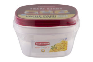 Rubbermaid 3 Neat Steps With Easy Find Lids Value Pack - 2 PK