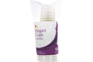 Ahold Elegant Cups Clear Plastic - 10 OZ