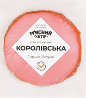 Ковбаса варена з м'ясом птиці Королівська М'ясний хутір 1ґ кг