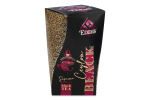 Чай чорний листовий Ceylon Edems в/с к/у 100г