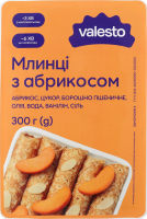 Млинці заморожені з абрикосом Valesto лоток 300г