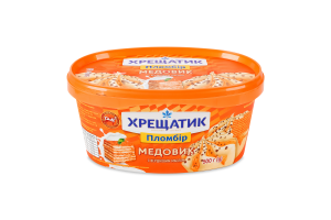 Мороженое 15% пломбир Медовик Хрещатик п/у 500г