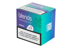 Виріб тютюновмісний для електричного нагрівання з фільтром Blends Purple 60шт