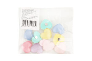 Магніт Серце кольорове скло 3*3см 10шт