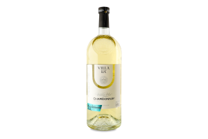 Вино Chardonnay біле сухе 9,5-14% 1,5л Villa UA