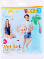 Мяч для детей от 3лет надувной №59040 d51см Wet set collection Intex 1шт