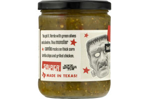 Nuevo Tex-Mex Salpica Cilantro Green Olive Salsa with Charred Tomatillo