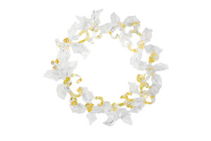 Підвіска новорічна Вінок шампань 11см КМ