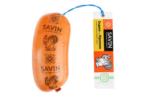 Ковбаса ЛТ Savin Product Індик та кролик варен в/c