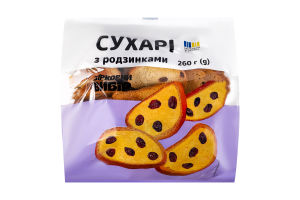 Сухарі Зірковий вибір з родзинками