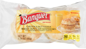 Banquet Chicken & Buttermilk Biscuit Snack Size Sandwiches - 2 CT