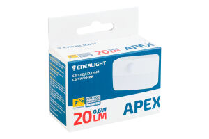 Светильник светодиодный с датчиком движения 20lm 0.6W №APEX20DCBATN Apex Enerlight 1шт