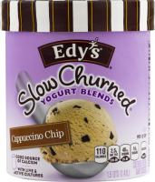 Edy's Slow Churned Yogurt Blends Frozen Dairy Dessert Cappuccino Chip
