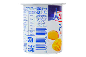 Десерт молочный 2.3% с манго Fruits Elle&Vire ст 125г