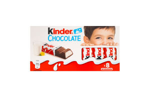 Шоколад молочный с молочной начинкой Chocolate Kinder к/у 8х12.5г