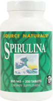 Добавка дієтична таблетки 500мг Спіруліна Source Naturals 200шт