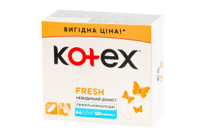 Прокладки щоденні гігієнічні Normal Fresh Kotex 120шт