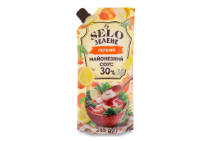 Соус майонезный 30% легкий Selo Зелене д/п 285г