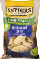 Snyder's of Hanover Family Size Tortilla Chips Restaurant Style