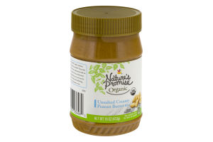 Nature's Promise Organic Unsalted Creamy Peanut Butter