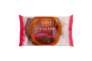 Рулетик с начинкой с ароматом малины Рум'янець м/у 100г