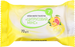 Крем-мило тверде туалетне марка К Цитрусовий мікс 7 70г