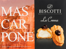 Пирожное заварное Mas-Car-Pone La Crema Biscotti к/у 0.2кг