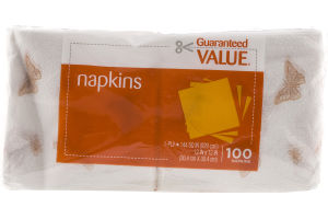 Guaranteed Value Napkins - 100 CT