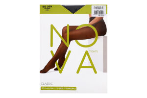 Колготки жіночі Nova Classic 40 чорний р.5