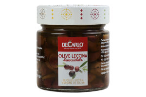 Оливки DeCarlo Леччіна в оливковій олії б/кіст EV