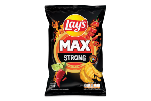 Чипсы картофельные Чили и лайм Strong Max Lay's м/у 60г