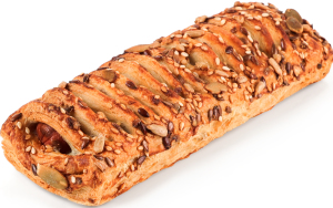 Ролл с сосиской в зерновом тесте с горчицей Danish 140г