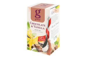 Чай черный байховый мелкий с ароматом шоколада и ванили Chocolate&vanilla G'tea! к/у 20х1.5г