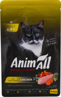 Корм д/котів з свіжою куркою сухий 400г AnimAll